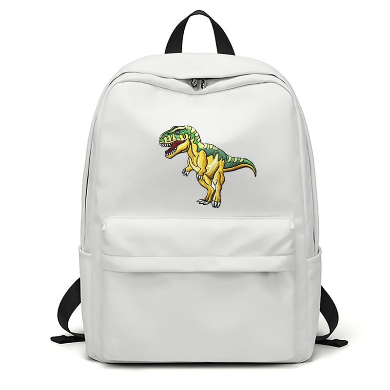 ZOOPOLR 2 Pcs Dinosaur World Iron On Patches for Backpacks, Hats, DIY Sew on Applique Patch, Vintage Embroidered Patches for Repair Clothes, Jackets, Jeans (Tyrannosaurus Rex) - Image 3